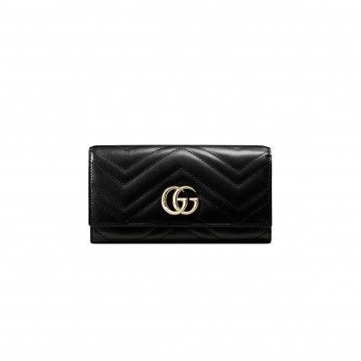 GUCCI GG MARMONT CONTINENTAL WALLET 443436 (19*10*3.5cm)
